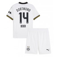 Dres Borussia Dortmund Maximilian Beier #14 Tretina pre deti 2024-25 Krátky Rukáv (+ trenírky)